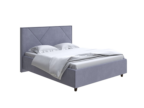 Кровать премиум Tessera Grand - Мягкая кровать с высоким изголовьем и стильными ножками из массива бука