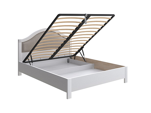 Кровать из дерева Ontario с подъемным механизмом - Уютная кровать с местом для хранения