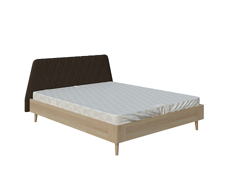 Кровать премиум Lagom Hill Wood - Оригинальная кровать без встроенного основания из массива сосны с мягкими элементами.
