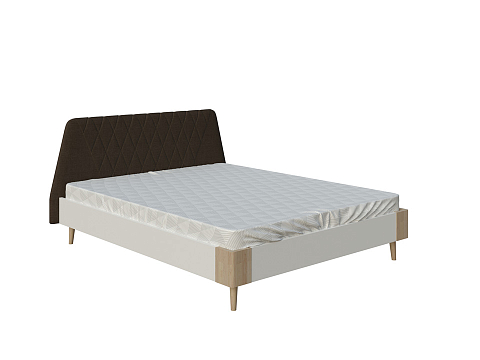 Кровать 90х200 Lagom Hill Chips - Оригинальная кровать без встроенного основания из ЛДСП с мягкими элементами.